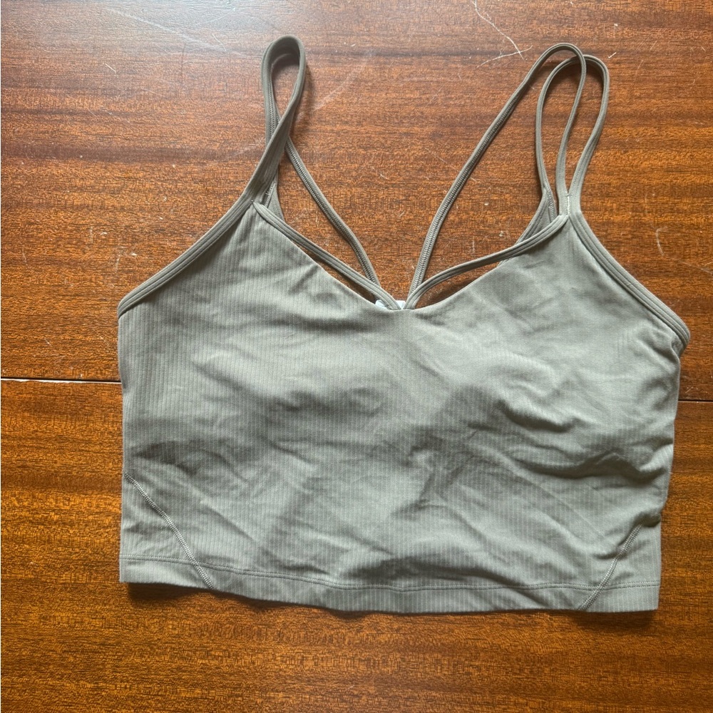 Lululemon Strappy Align Top- 12- Olive Green